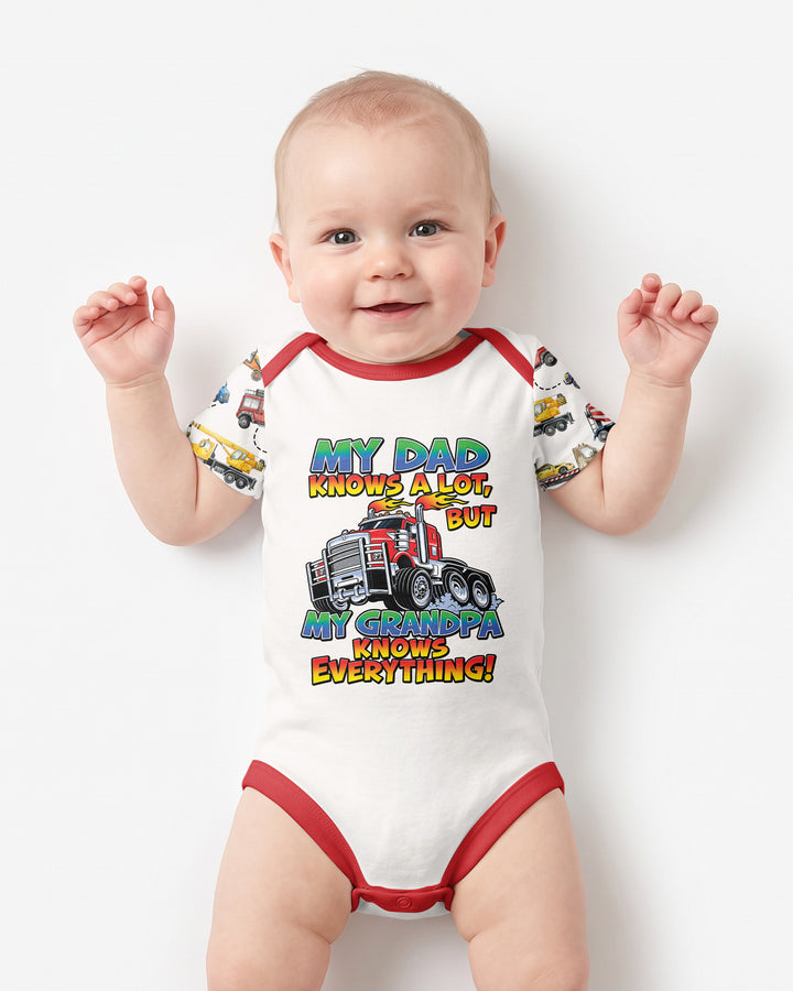 My Dad Knows A Lots But my Grandpa Knows Everything Bamboo Bodysuit