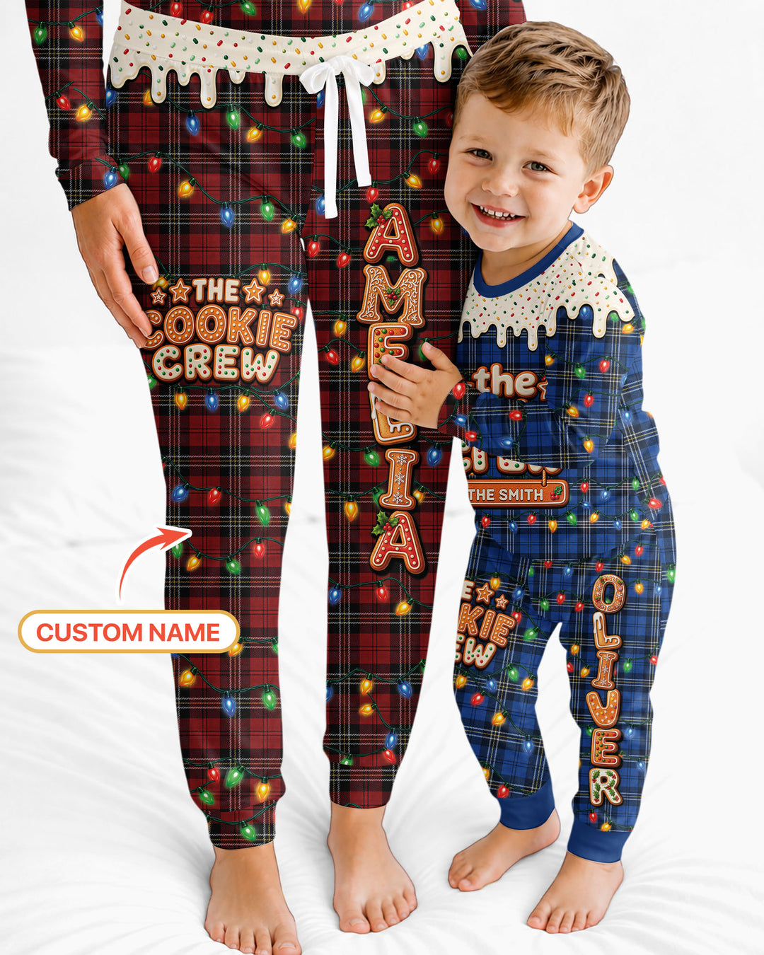 The Cookie Crew Custom Name Bamboo Women Pajama Set