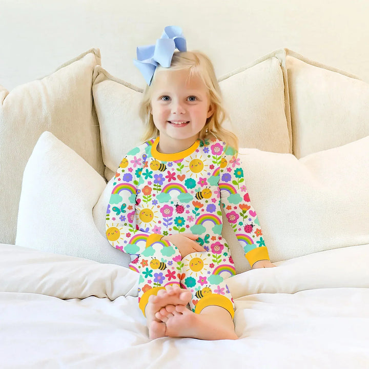 Summer Sunshine Two Piece Long Sleeve Pajama Set , Summer Sunshine Two Piece Long Sleeve Pajama Set - 12-18M