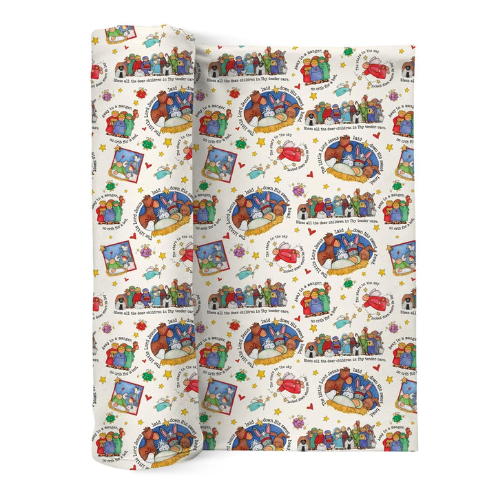 Away In A Manger Blessings Bamboo Swaddle Blanket