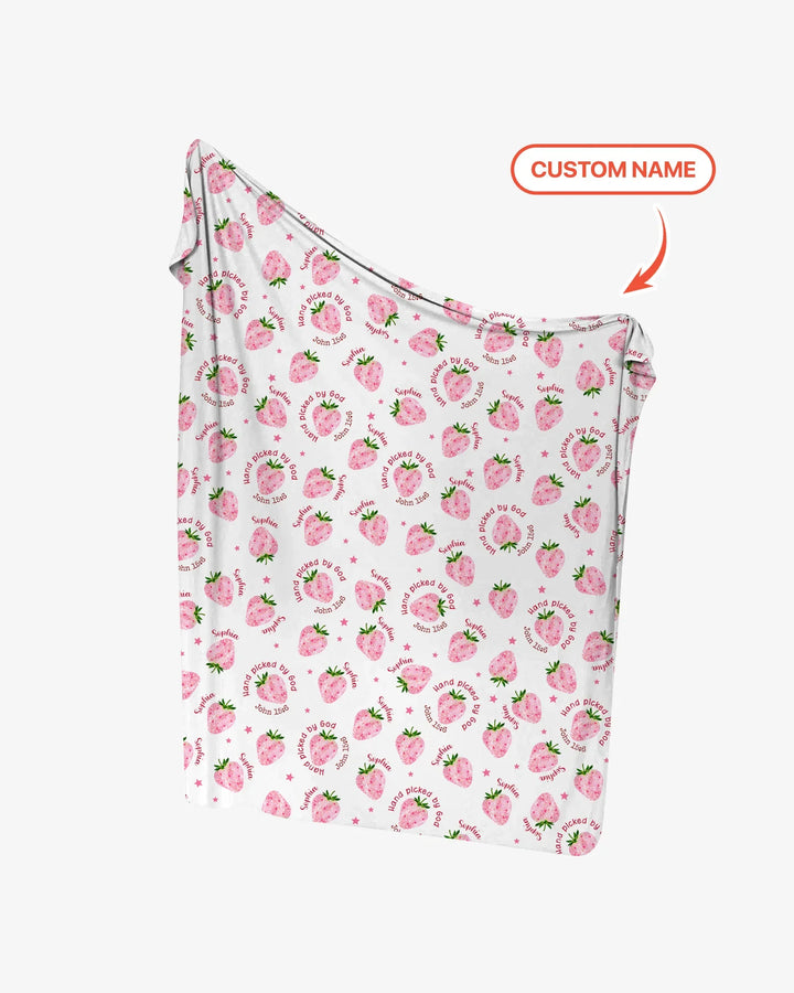Hand Picked By God Custom Name swaddle blanket