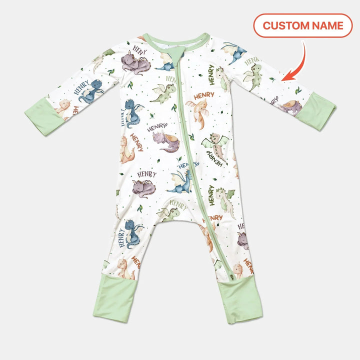 Sweet Baby Dragons Custom Name Convertible Zippy , Sweet Baby Dragons Custom Name Convertible Zippy - 0-3M