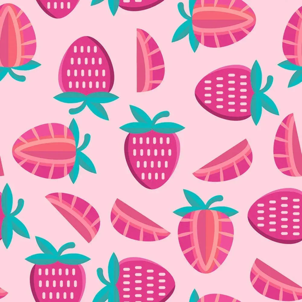 Sweet Strawberries Two Piece Short Sleeve Shorts Pajama Set , Sweet Strawberries Two Piece Short Sleeve Shorts Pajama Set - 12-18M