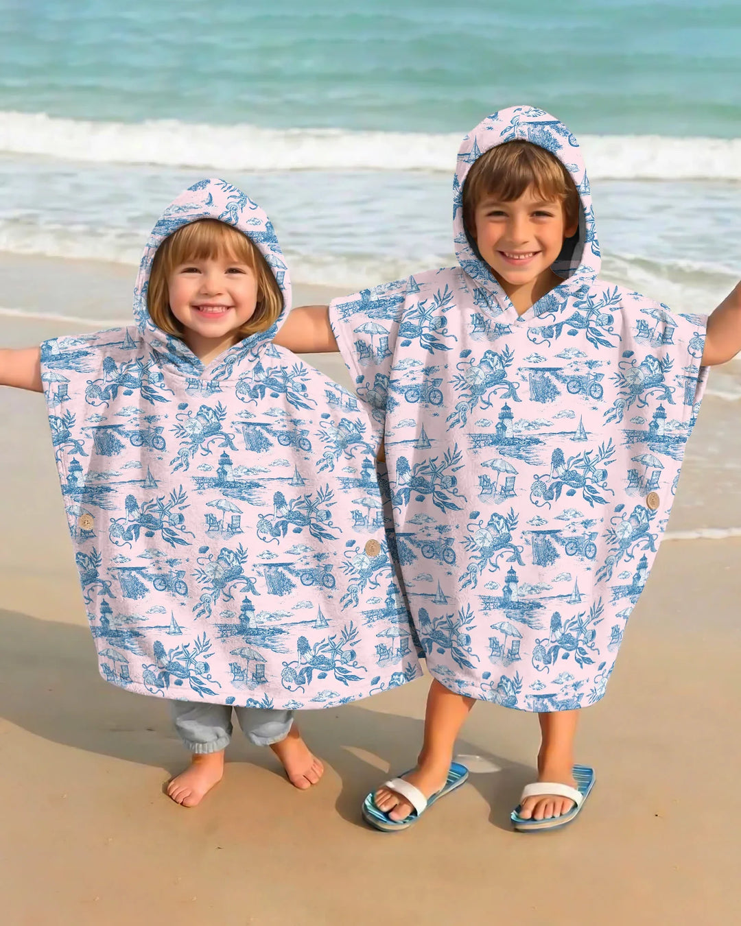 Sommer Toile Bambus Schwimm-Poncho