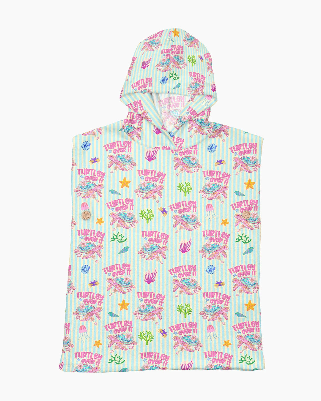 Turtley Over It Passender Bade-Poncho aus Bambus für die ganze Familie