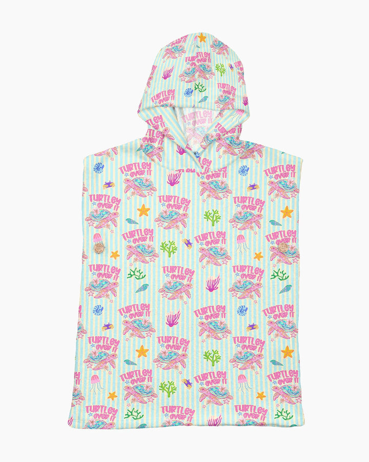 Turtley Over It Passender Bade-Poncho aus Bambus für die ganze Familie