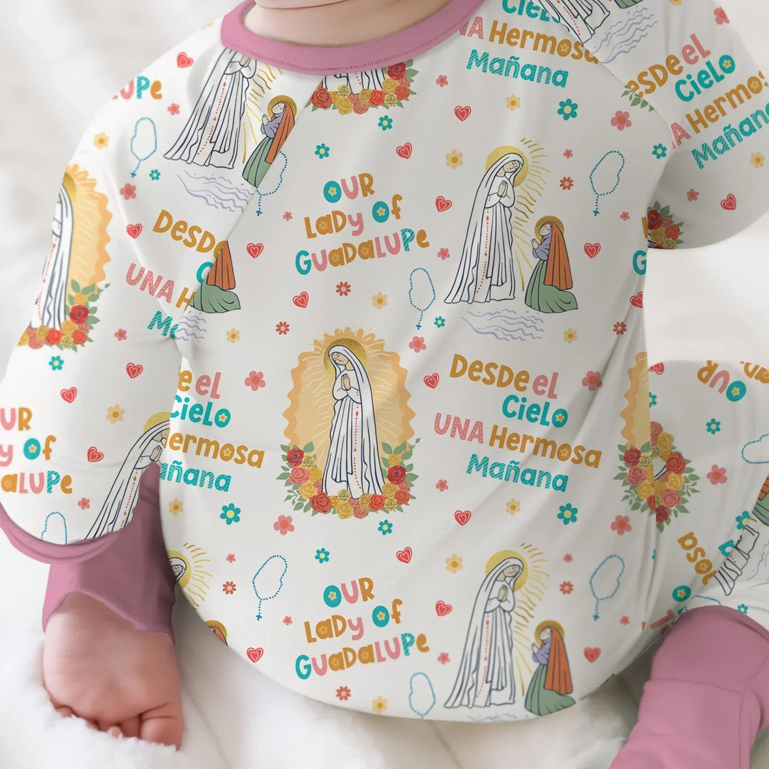 Gerippte Babykleidung mit individuellem Foto - Weich &amp; Skizzenhaft