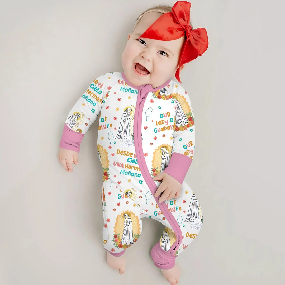 Gerippte Babykleidung mit individuellem Foto - Weich &amp; Skizzenhaft