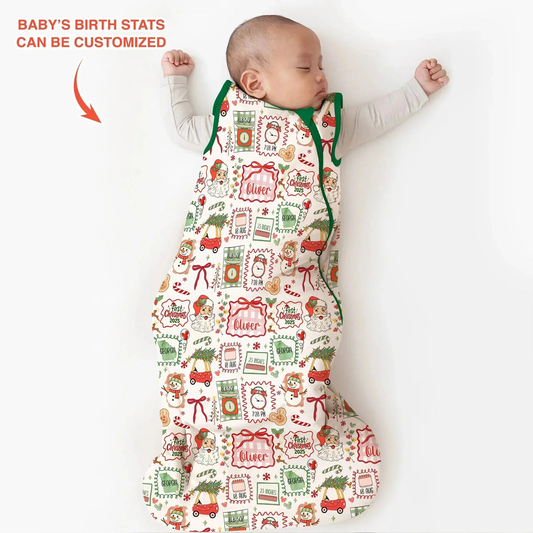 The Little Retro Dreamer First Christmas 2025 Sleep Bag , The Little Retro Dreamer First Christmas 2025 Sleep Bag - XS / 0.5 TOG