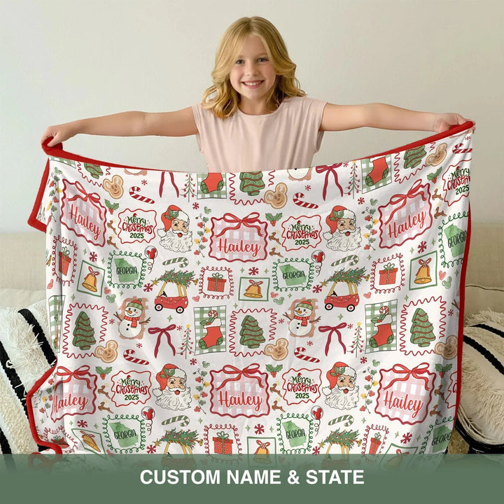The Little Retro Dreamer Merry Christmas 2025 Toddler Blanket , The Little Retro Dreamer Merry Christmas 2025 Toddler Blanket - Default Title