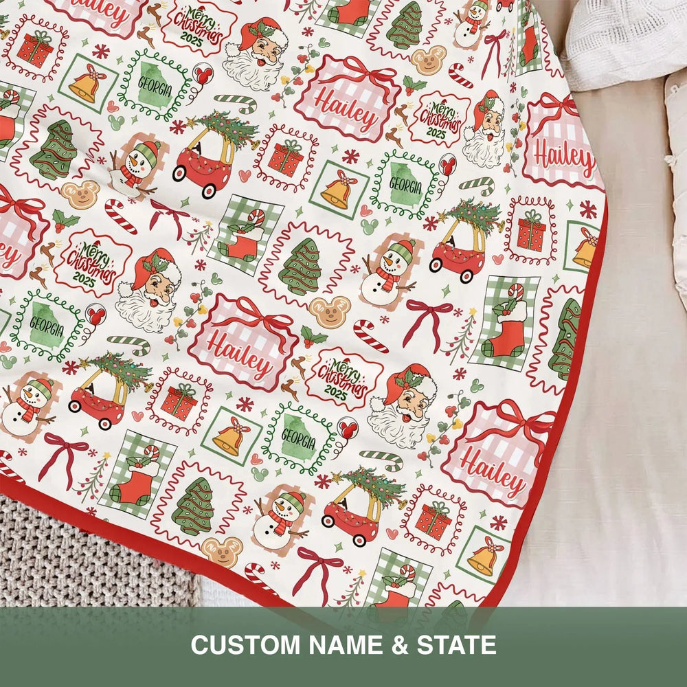 The Little Retro Dreamer Merry Christmas 2025 Toddler Blanket , The Little Retro Dreamer Merry Christmas 2025 Toddler Blanket - Default Title