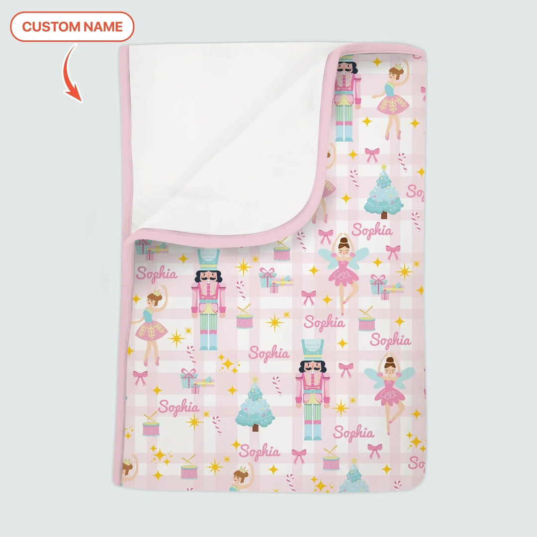 The Nutcracker Dreams Custom Name Toddler Blanket , The Nutcracker Dreams Custom Name Toddler Blanket - Default Title