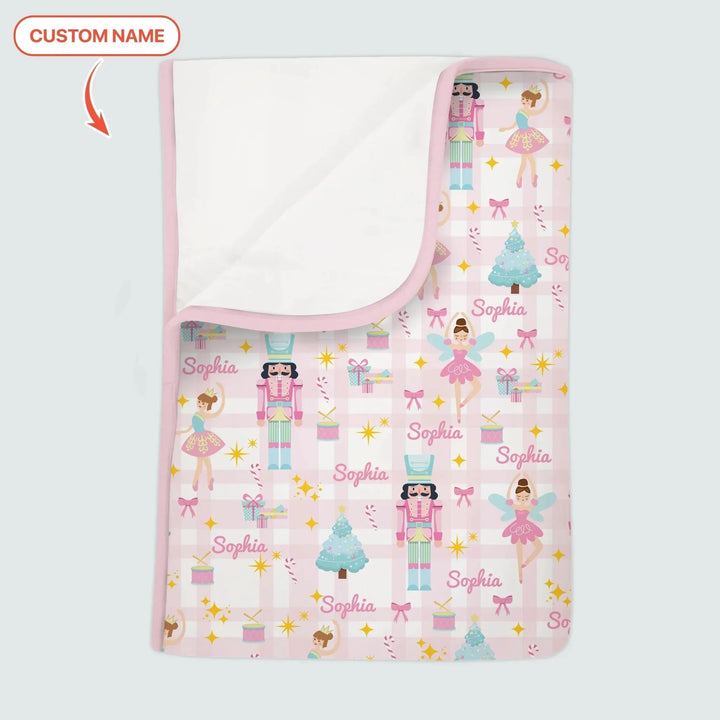 The Nutcracker Dreams Custom Name Toddler Blanket , The Nutcracker Dreams Custom Name Toddler Blanket - Default Title