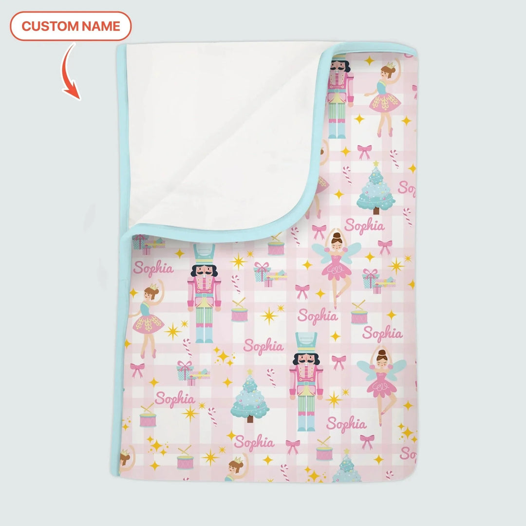 The Nutcracker Dreams Custom Name Toddler Blanket , The Nutcracker Dreams Custom Name Toddler Blanket - Default Title