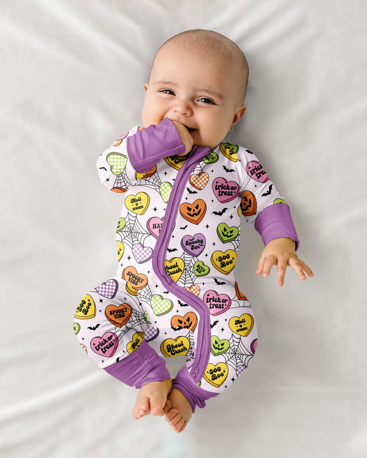 Halloween Candy Hearts Bamboo Convertible Zippy