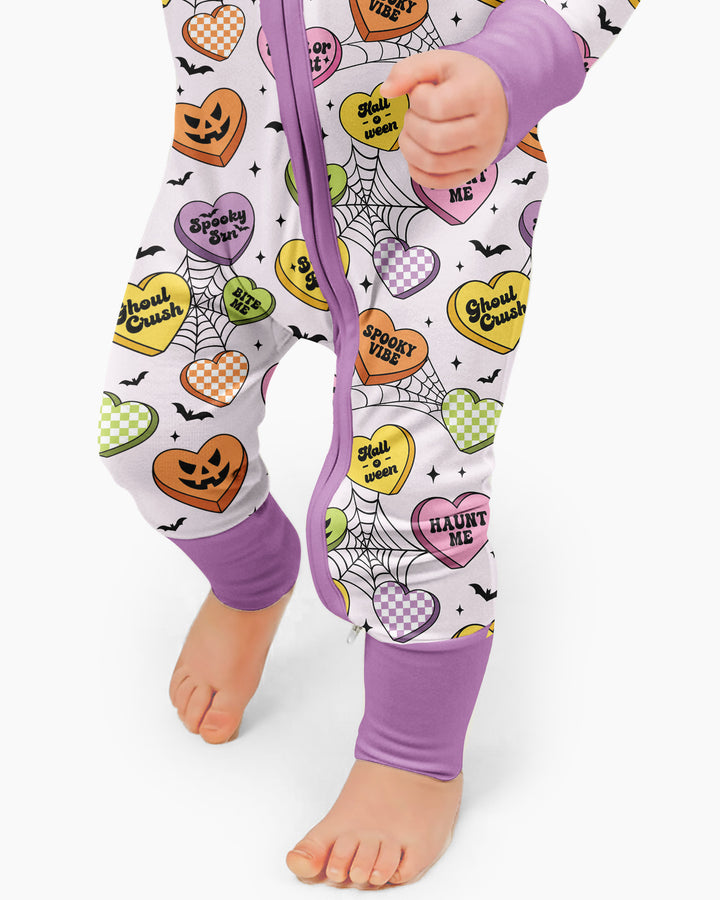 Halloween Candy Hearts Bamboo Convertible Zippy
