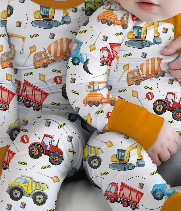 Tiny Builders Two Piece Long Sleeve Pajama Set , Tiny Builders Two Piece Long Sleeve Pajama Set - 12-18M