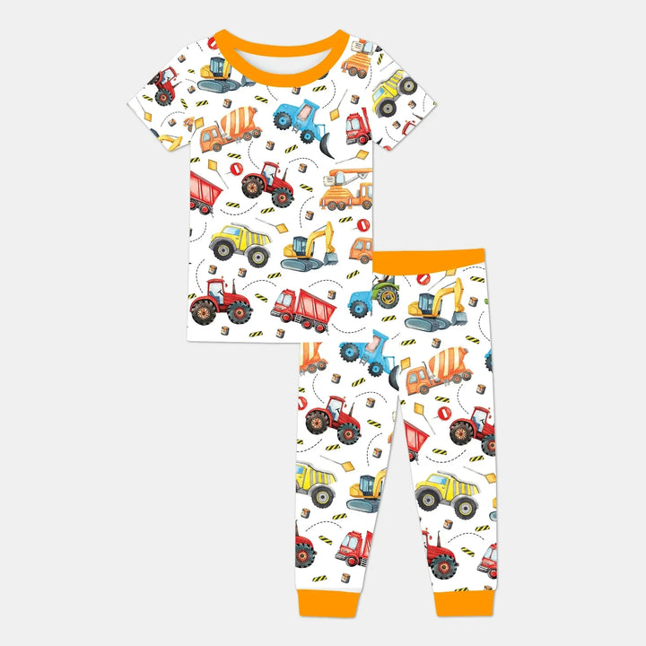 Tiny Builders Two Piece Short Sleeve Pajama Set , Tiny Builders Two Piece Short Sleeve Pajama Set - 12-18M
