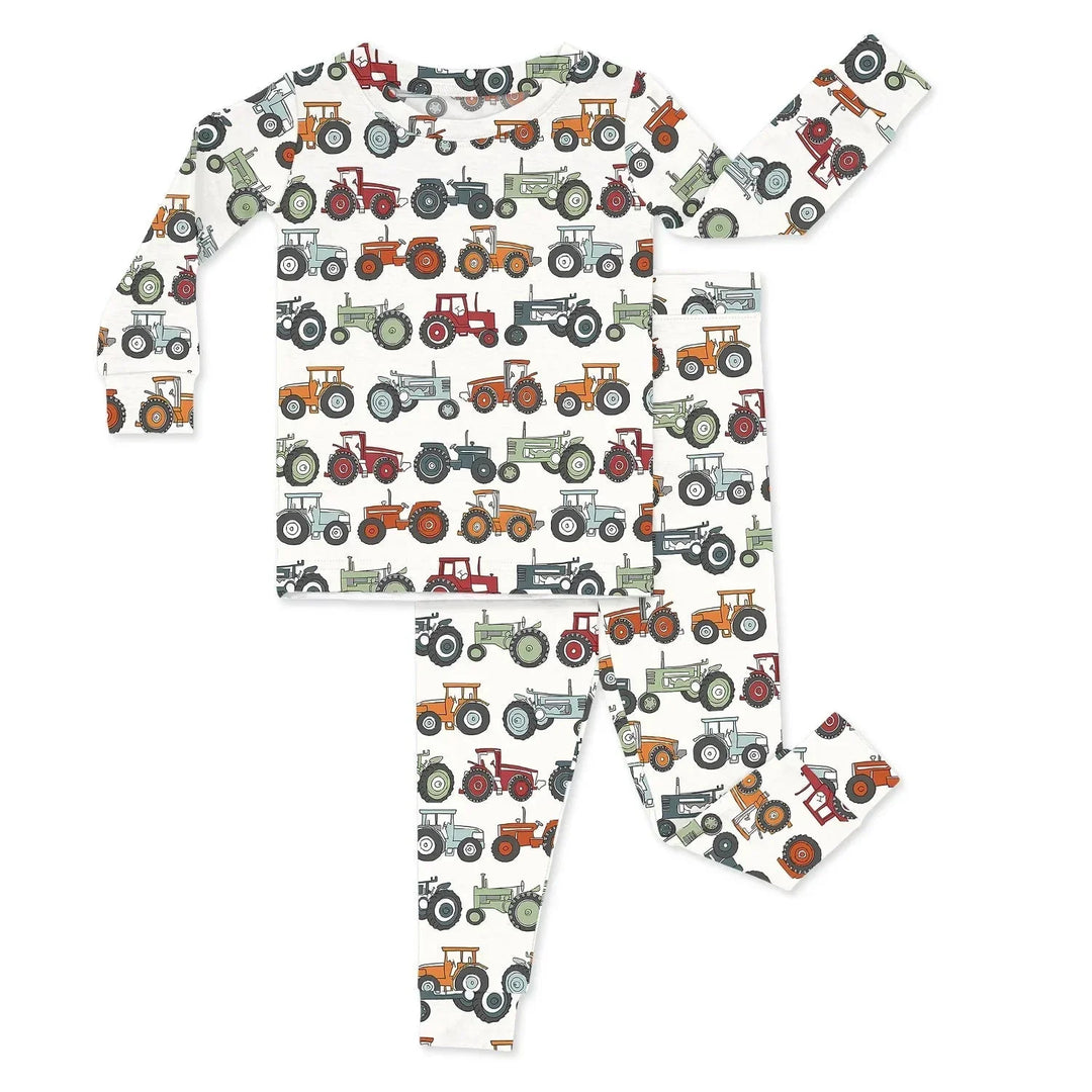 Tiny Tractors Two Piece Pajama Set , Tiny Tractors Two Piece Pajama Set - 12-18M