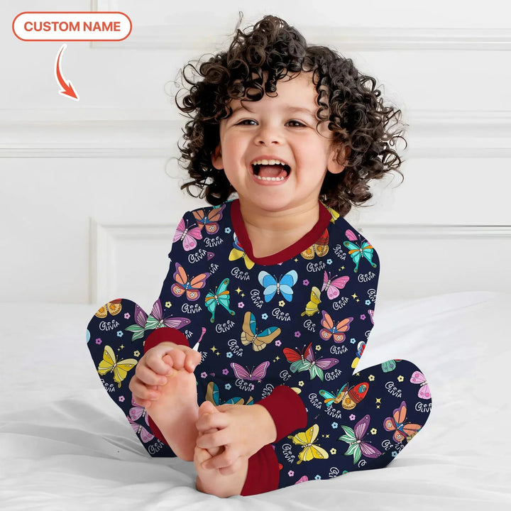 Tiny Wings: The Butterfly Princess Two Piece Long Sleeve Pajama Set , Tiny Wings: The Butterfly Princess Two Piece Long Sleeve Pajama Set - 12-18M