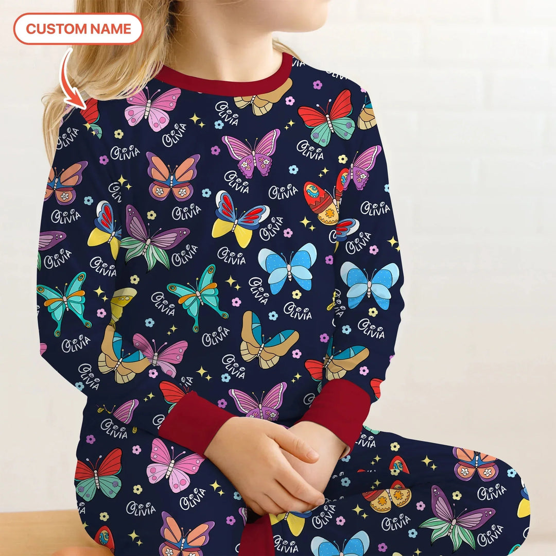 Tiny Wings: The Butterfly Princess Two Piece Long Sleeve Pajama Set , Tiny Wings: The Butterfly Princess Two Piece Long Sleeve Pajama Set - 12-18M