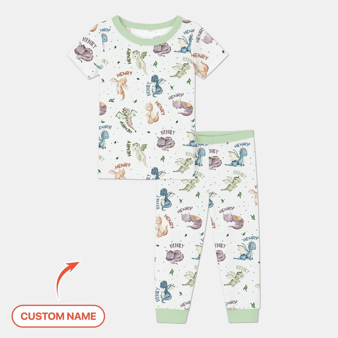 Zweiteiliges, kurzärmliges Pyjama-Set mit Marienkäfern