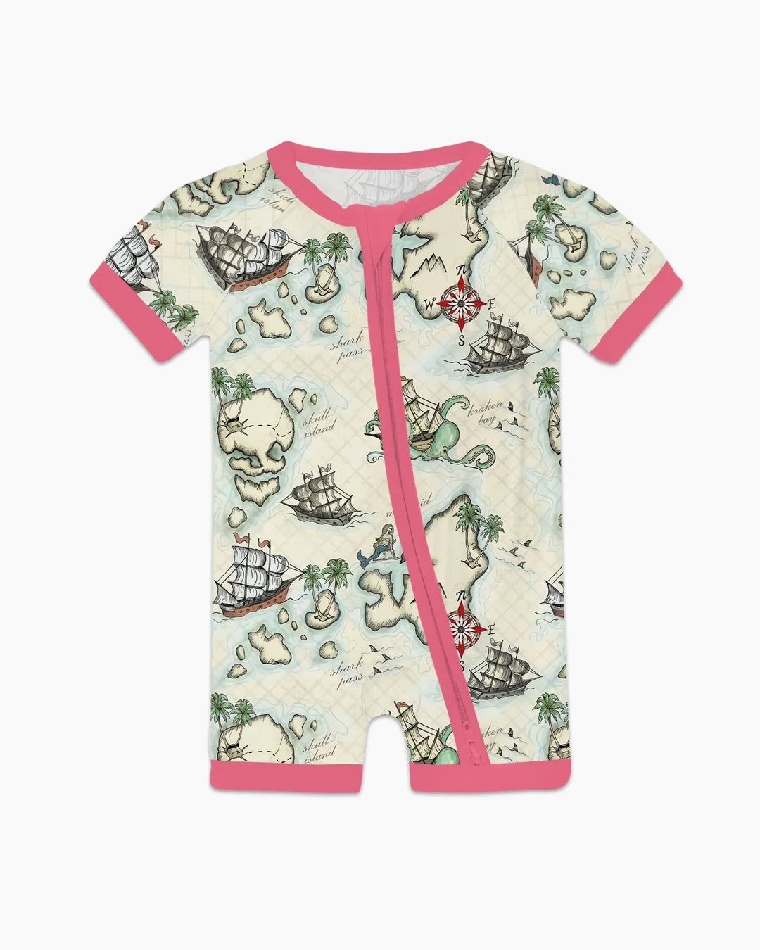 Pirate Treasure Map Quest Bamboo Shorty Zippy