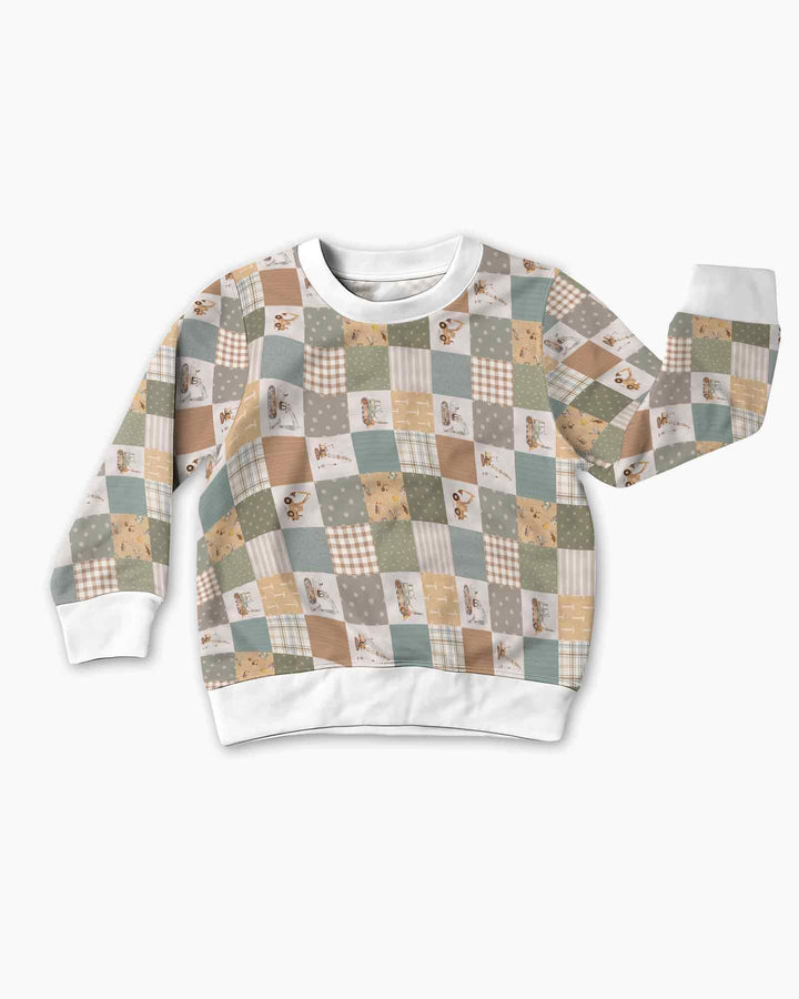 Sweatshirt mit Rundhalsausschnitt aus Bambusfaser