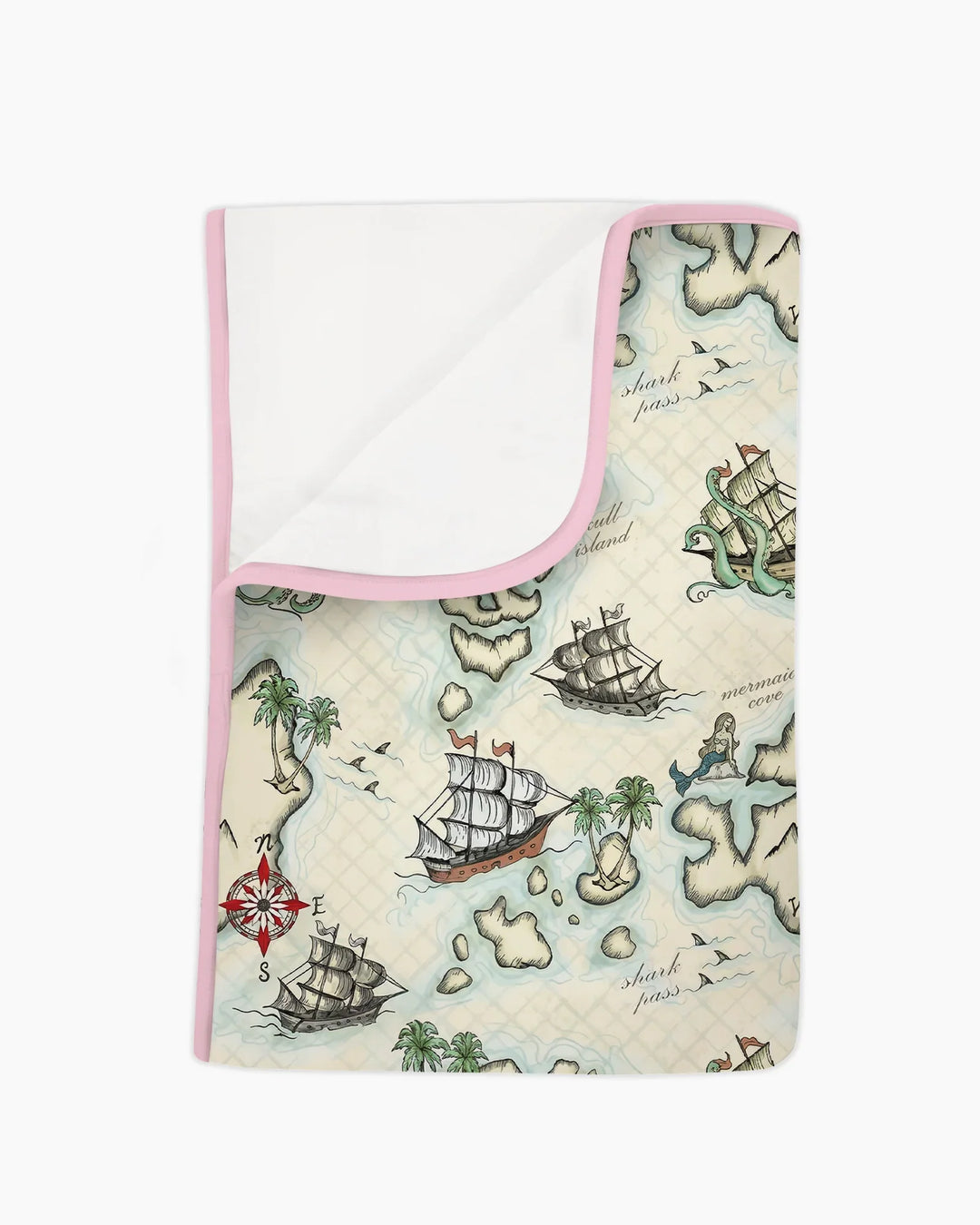 Pirate Treasure Map Quest  Bamboo Blanket