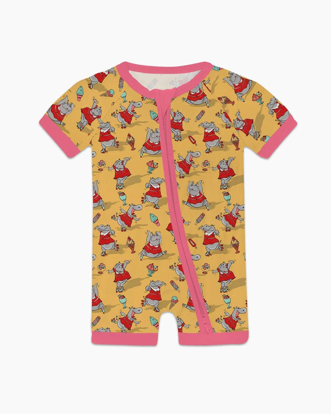 Dancing Hippo Treats Bamboo Shorty Zippy