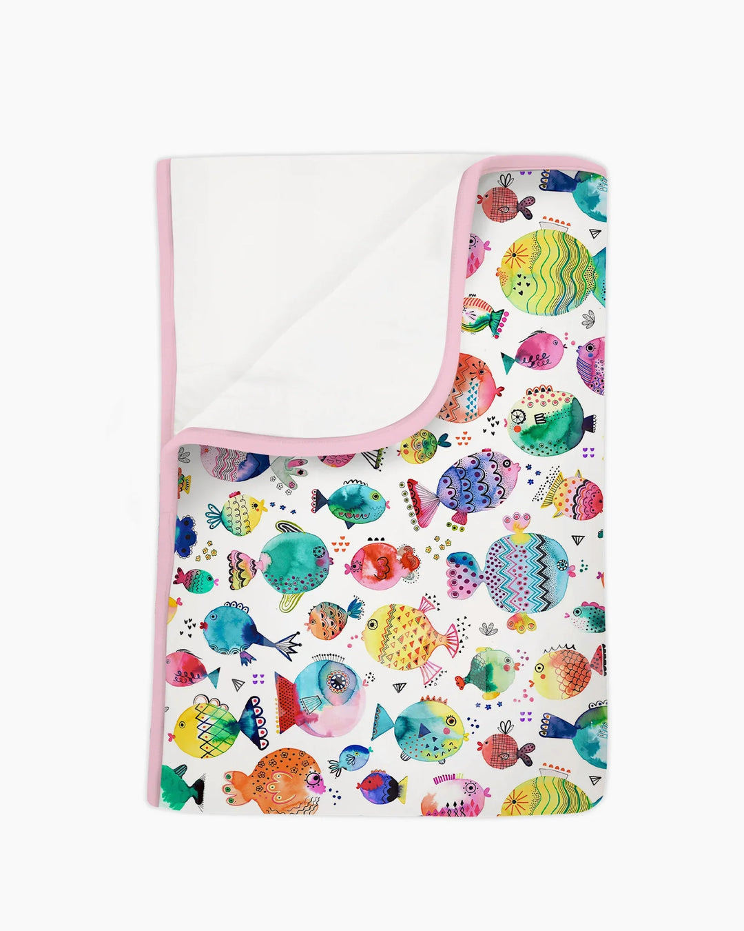 Rainbow Reef Fish Bamboo Blanket