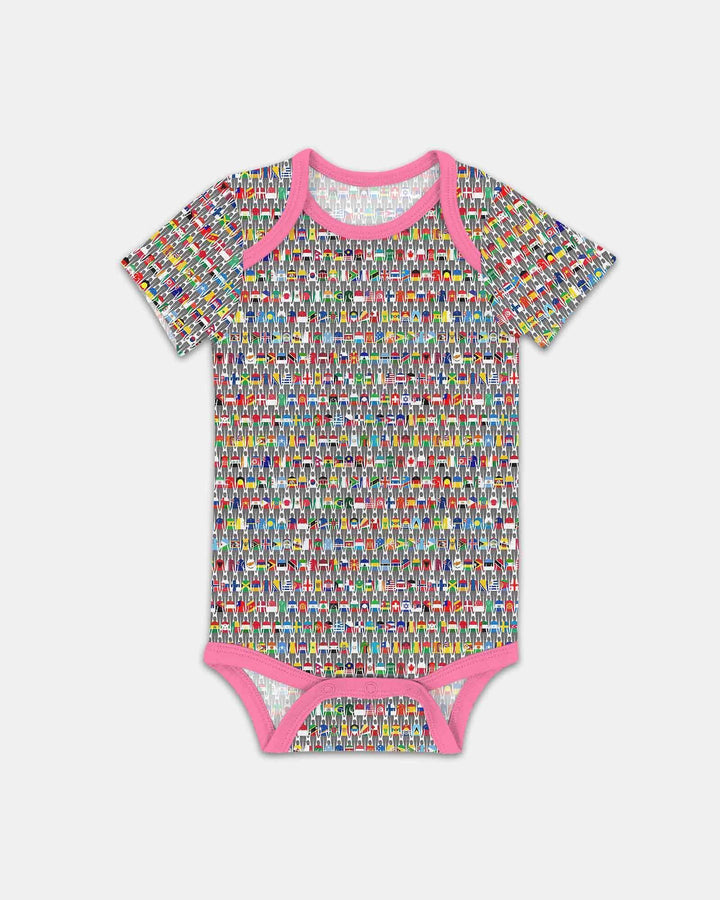 Gerippte Babykleidung mit individuellem Foto - Weich &amp; Skizzenhaft