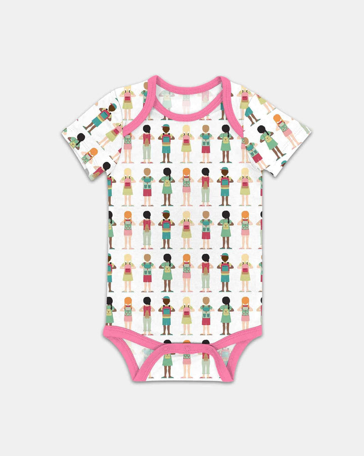 Gerippte Babykleidung mit individuellem Foto - Weich &amp; Skizzenhaft
