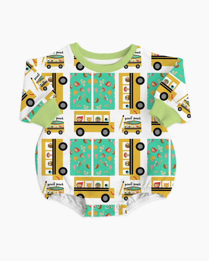 School Bus Adventures Bamboo Bubble Romper