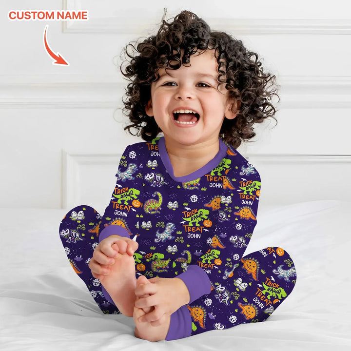 Trick Rawr Treat Custom Name Convertible Zippy , Trick Rawr Treat Custom Name Convertible Zippy - 0-3M
