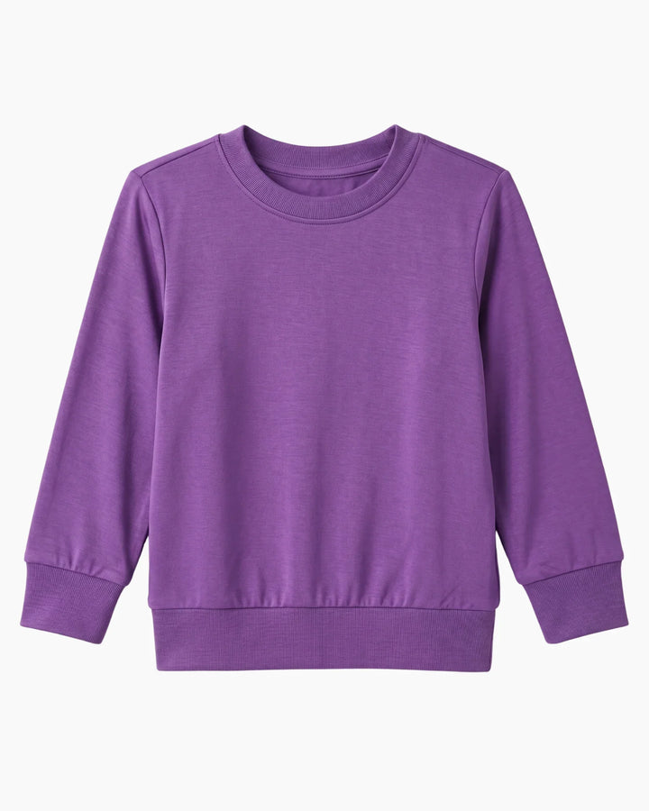 Solid Color Bamboo Crewneck Sweatshirt