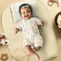Whimsical Bloom Shorty Zippered Romper , Whimsical Bloom Shorty Zippered Romper - 0-3M
