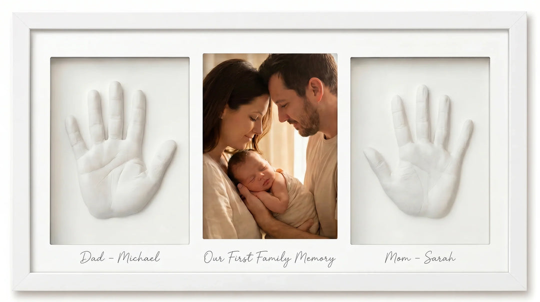 Our First Family Memory Handprint Keepsake Frame