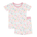 Willow's Whimsy Floral Two-Piece Short Sleeve Shorts Pajama Set , Willow's Whimsy Floral Two-Piece Short Sleeve Shorts Pajama Set - 12-18M