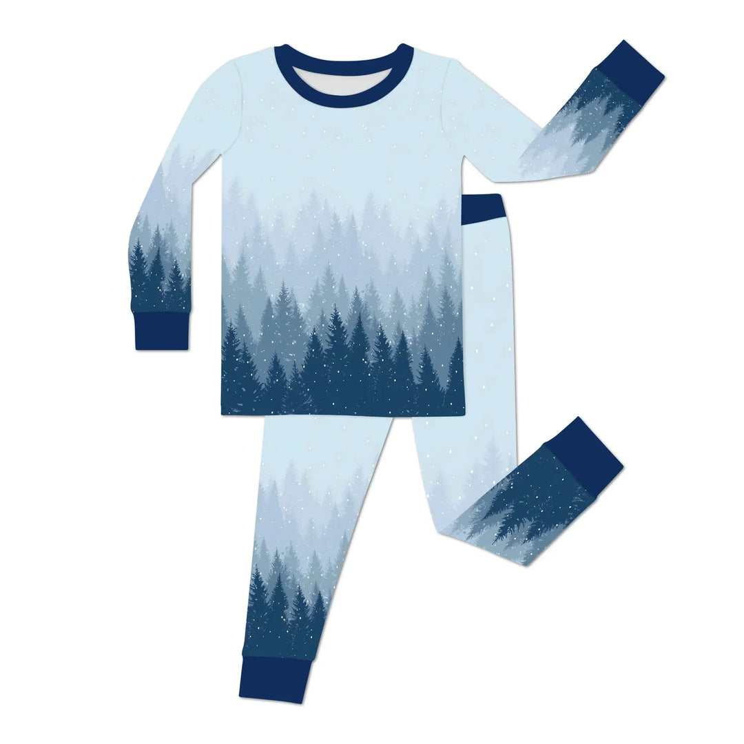 Winter Forest Two Piece Long Sleeve Pajama Set , Winter Forest Two Piece Long Sleeve Pajama Set - 12-18M