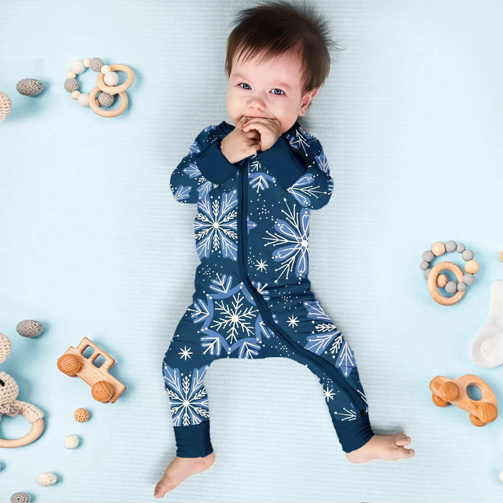 Winter Snowflakes Convertible Zippy , Winter Snowflakes Convertible Zippy - 0-3M