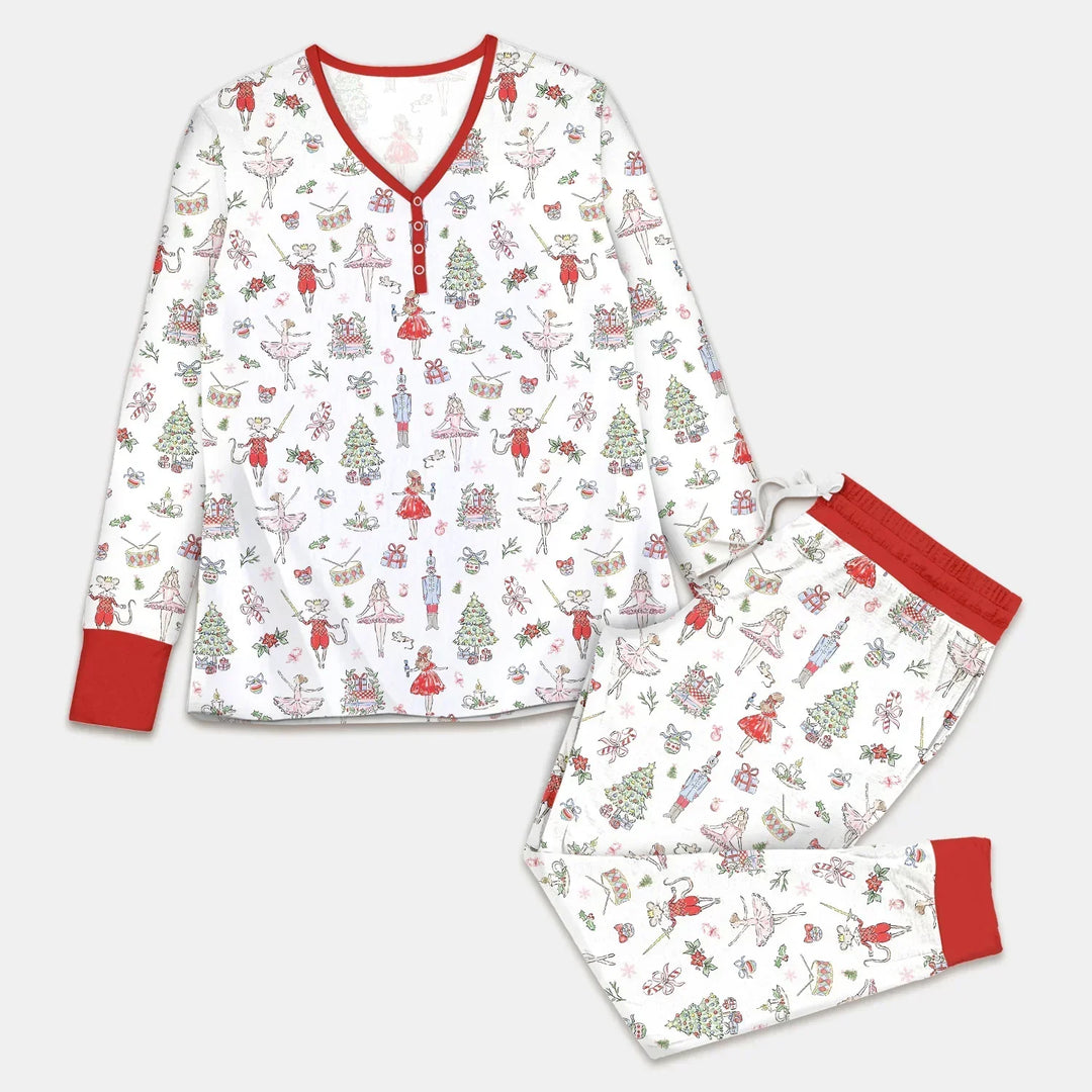 Das Nussknacker-Ballett-Weihnachtspyjama-Set für Damen
