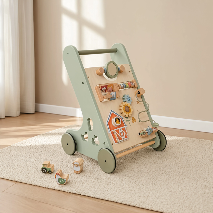 Happy Farm Wooden Activity Walker