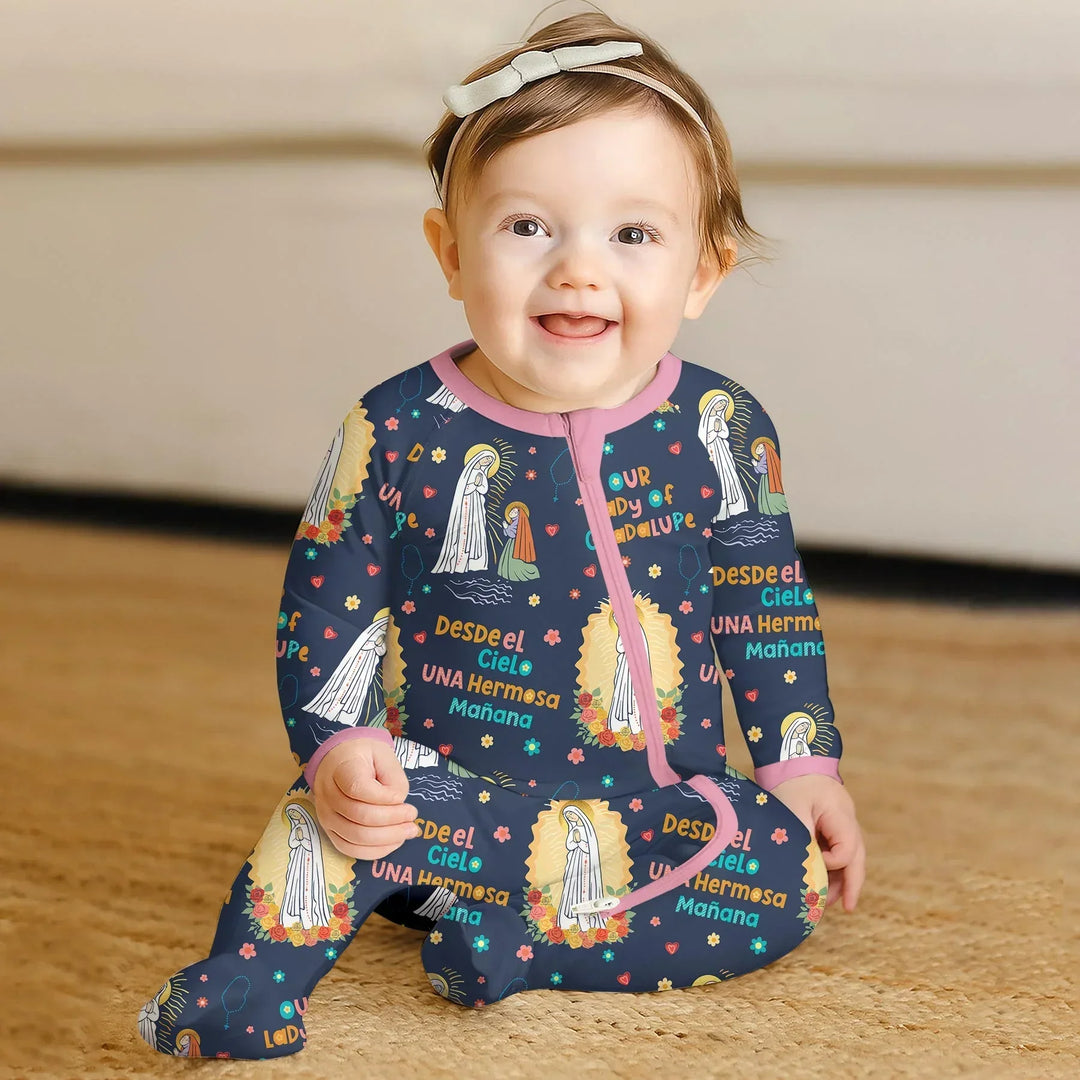 Gerippte Babykleidung mit individuellem Foto - Weich &amp; Skizzenhaft