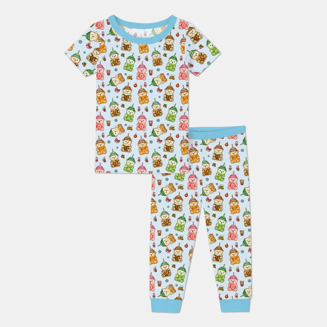 Zweiteiliges, kurzärmliges Pyjama-Set mit Marienkäfern