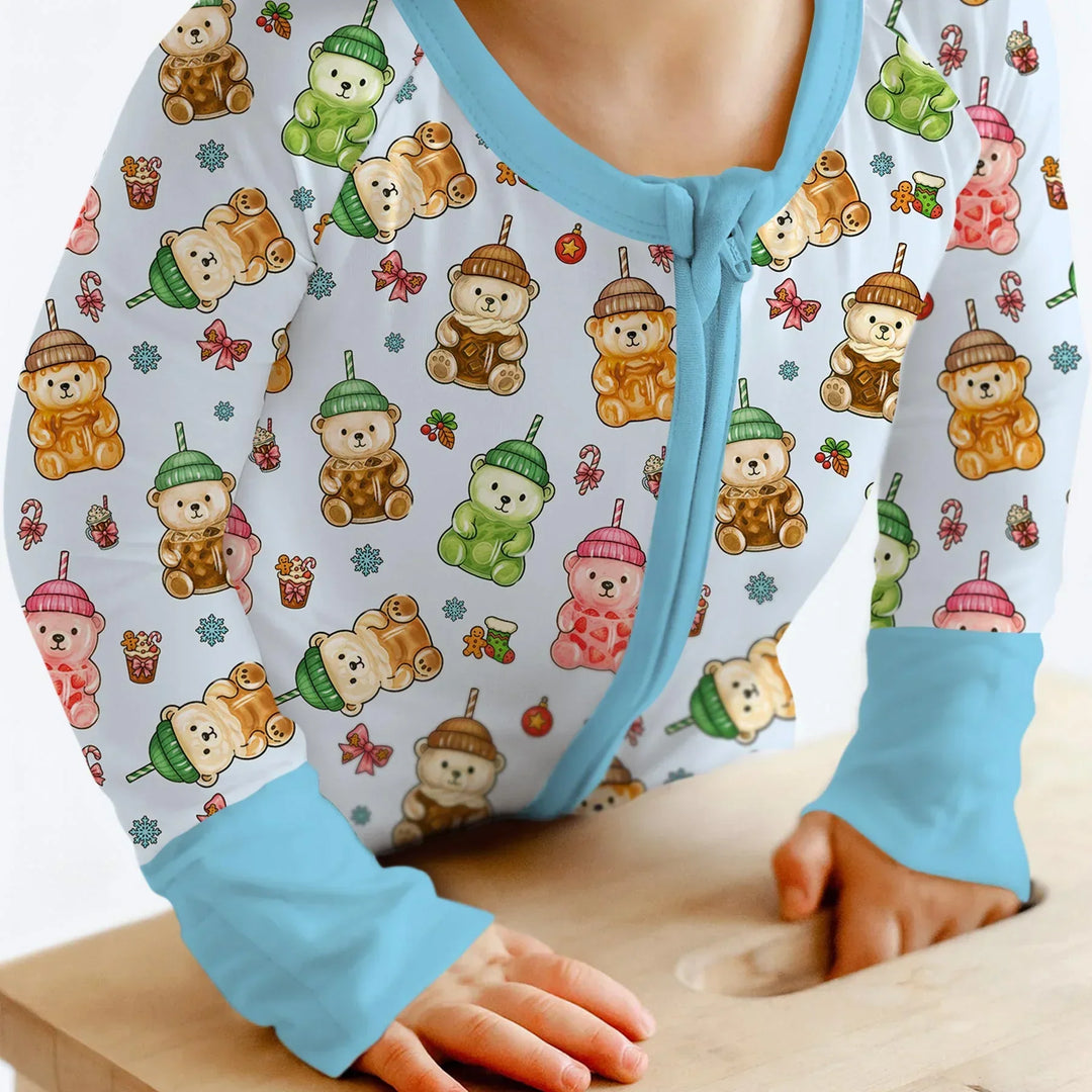 Holiday Bear Cup Bamboo Convertible Zippy
