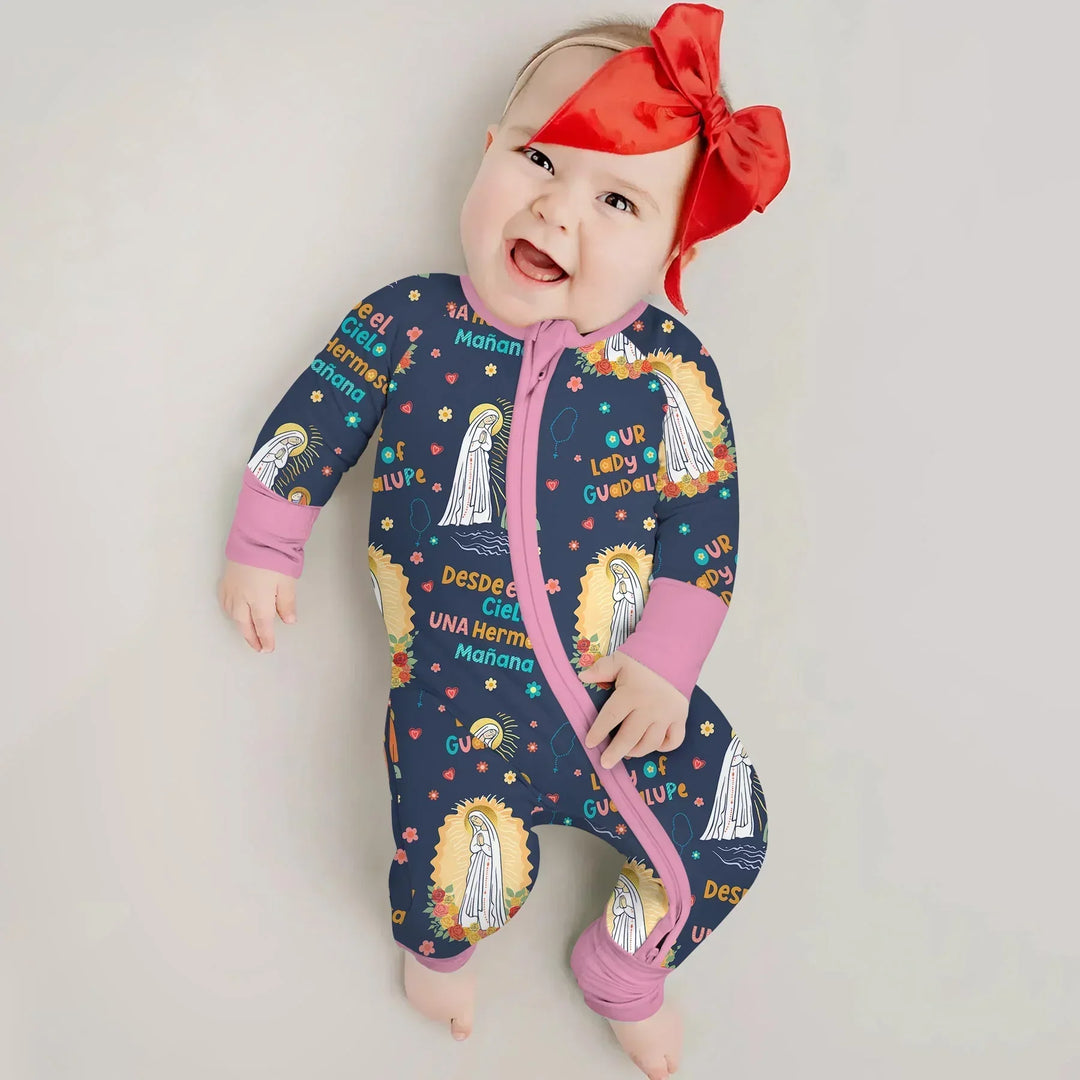 Gerippte Babykleidung mit individuellem Foto - Weich &amp; Skizzenhaft