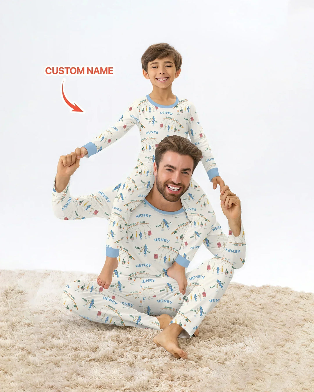 Zweiteiliges, kurzärmliges Pyjama-Set mit Marienkäfern