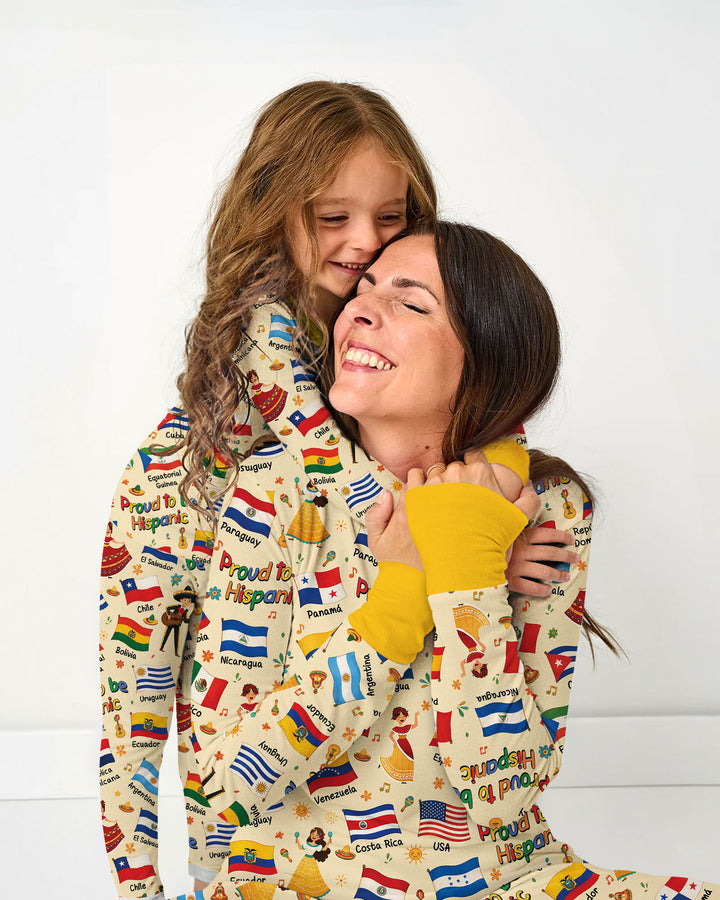 Proud To Be Hispanic Bamboo Two Piece Long Sleeve Pajama Set