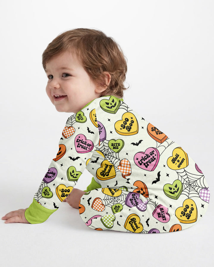 Halloween Candy Hearts Bamboo Convertible Zippy